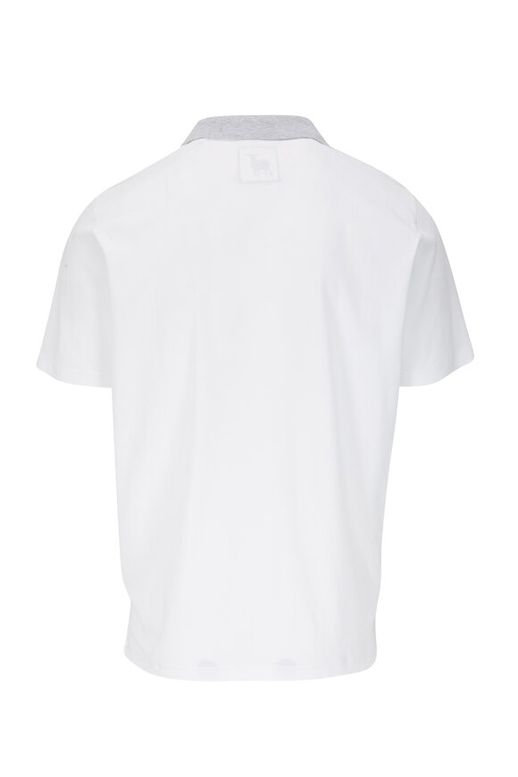 Raffi - White Johnny Collar Polo