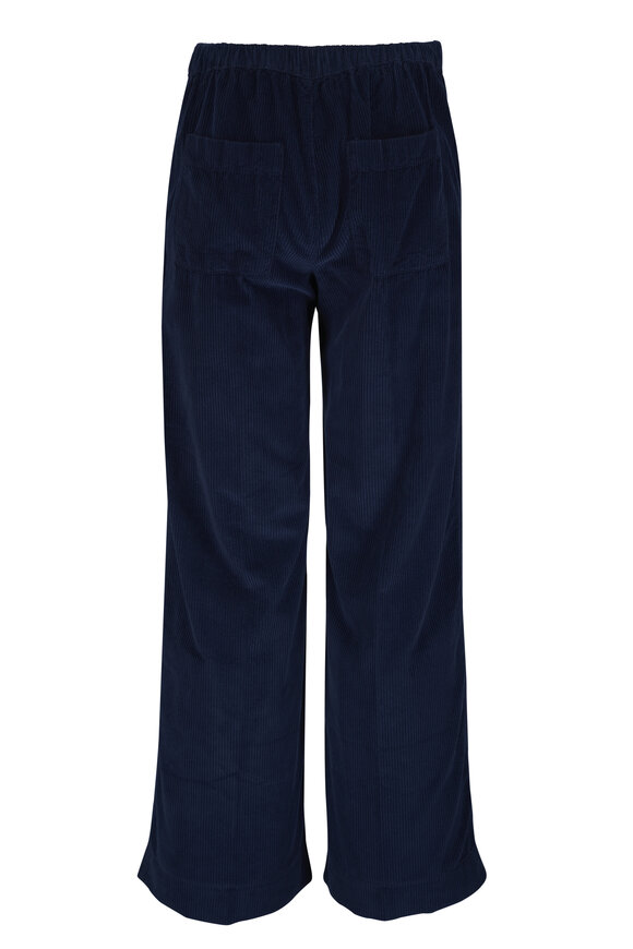 Frank & Eileen Madeline Navy Blue Cotton Corduroy Pant - view 4