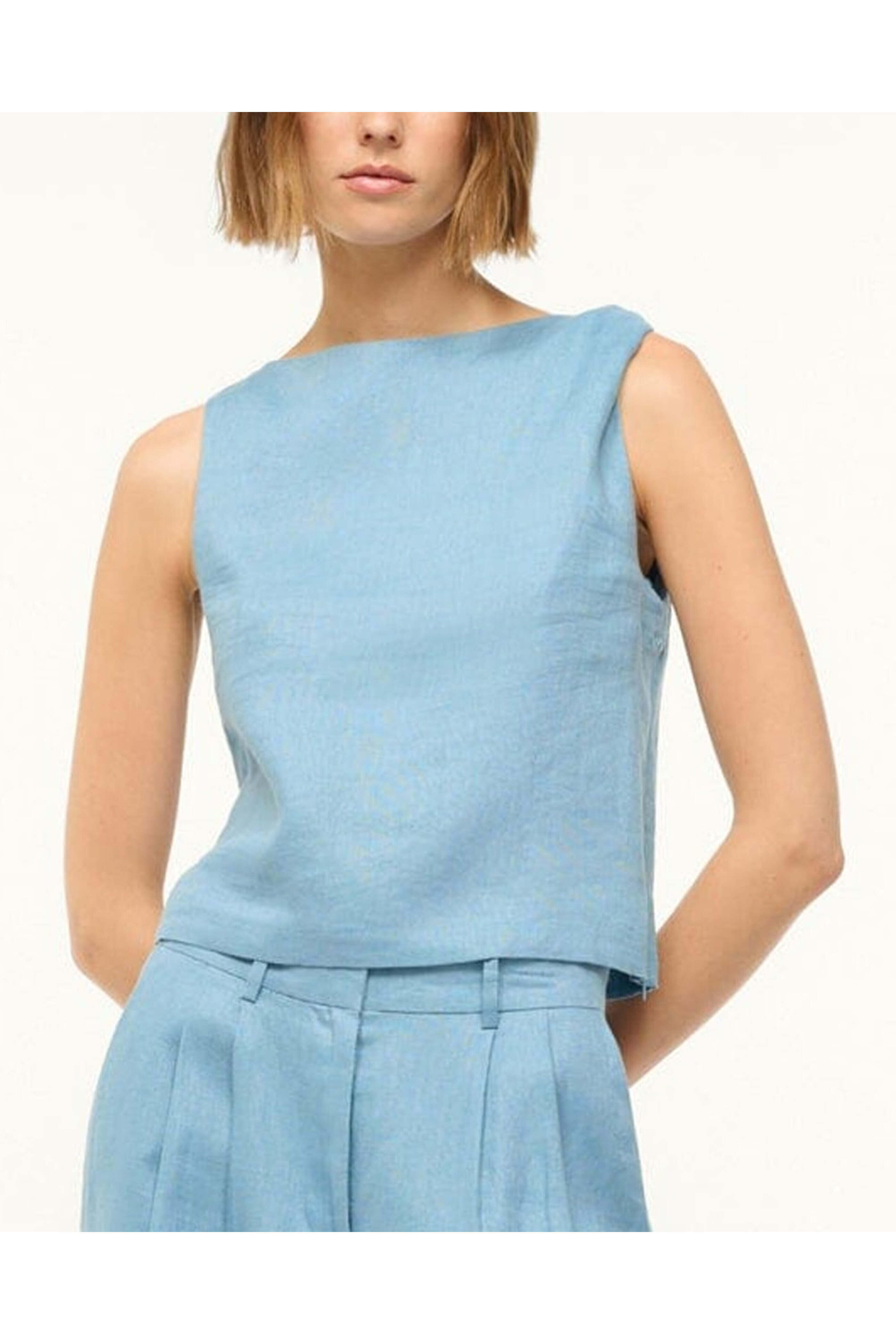knee length dresses for ladies Palo Eyelet Linen Midi Dress