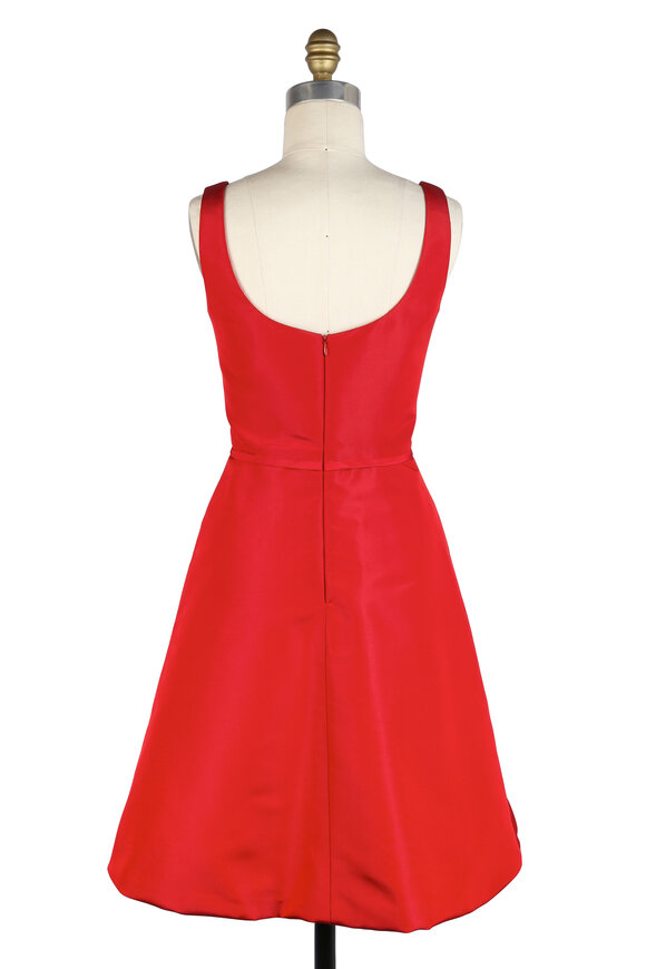 Donald Deal - Red Silk Front Bow Dress 