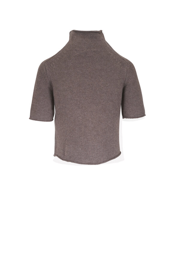 Lisa Yang - Fride Truffle Short Sleeve Cashmere Sweater