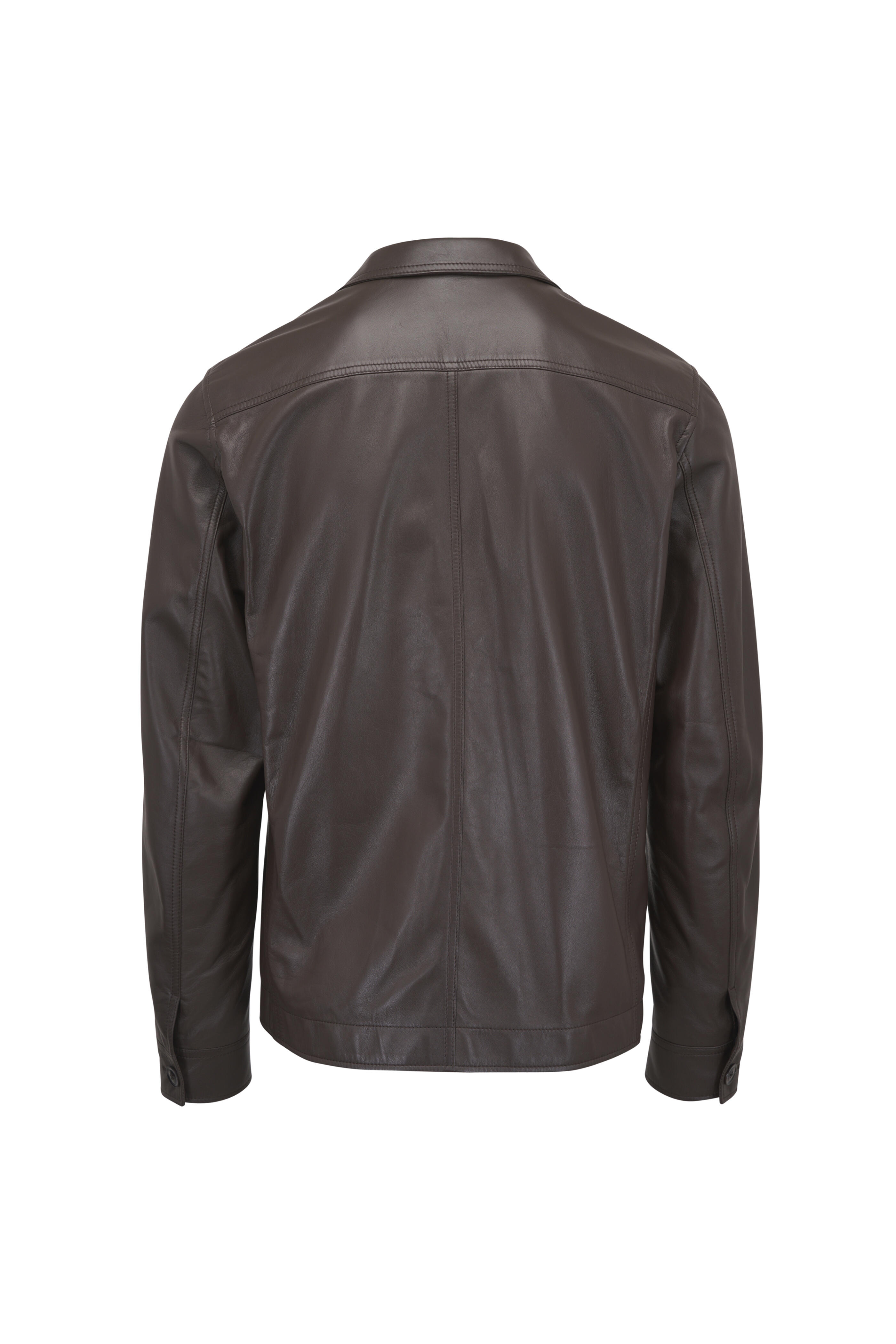 Tom Ford - Brown Leather Overshirt
