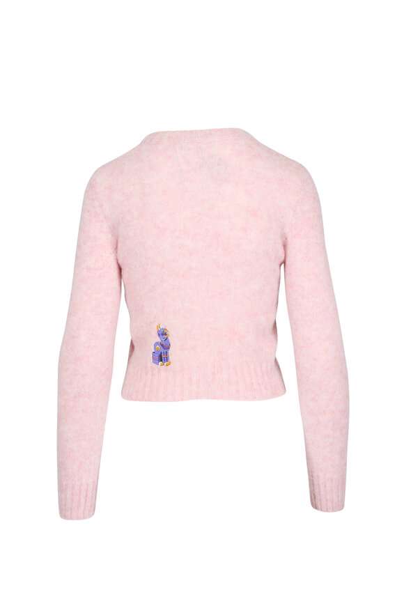 Loewe Wool Pink Cropped Sweater - view 2