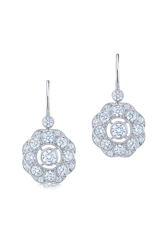 Kwiat Splender Diamond Cluster Earrings