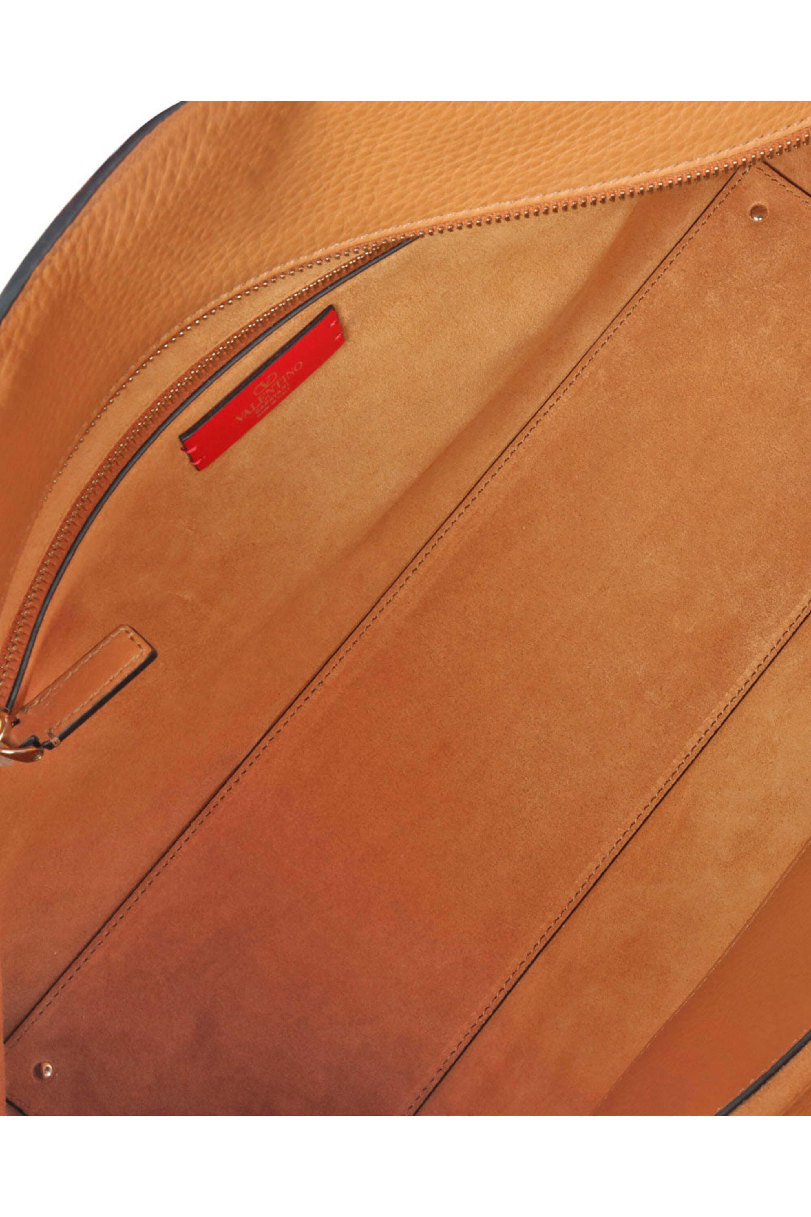 Valentino Garavani - Rockstud Leather Tote in Almond Beige