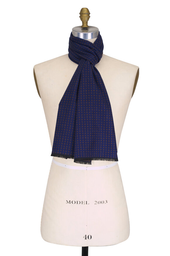 Chelsey Imports Jean Dot Print Silk Scarf - view 1