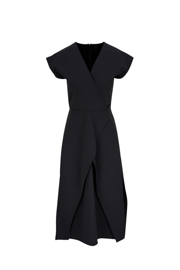 Zero + Maria Cornejo - Mido Black Ita Stretch Midi Dress