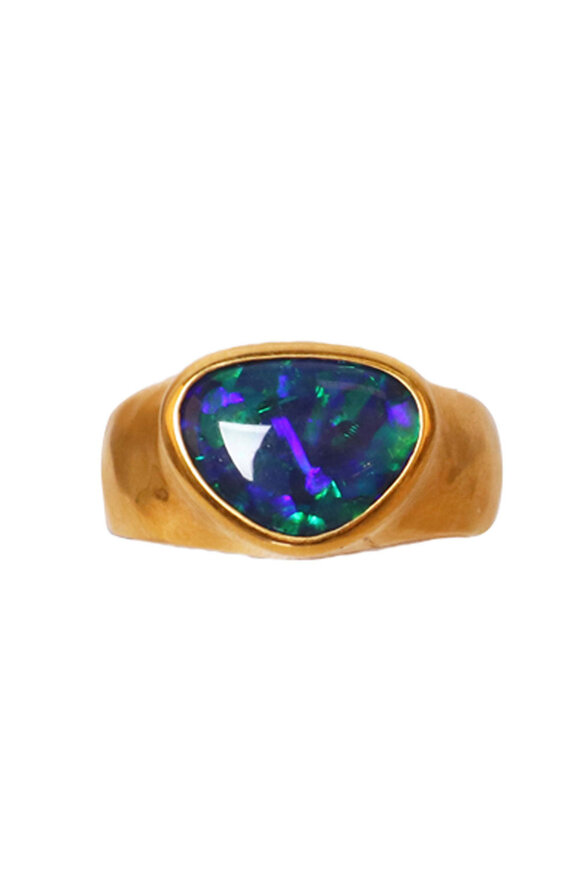 Darlene De Sedle Black Opal Ring