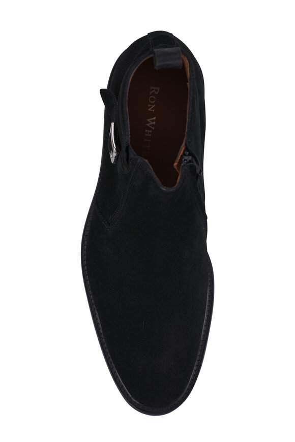 Ron White Quinton Black Suede Ankle Boot - view 4
