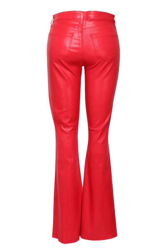 L'Agence Marty Tango Red Coated High Rise Flare Jean - view 2