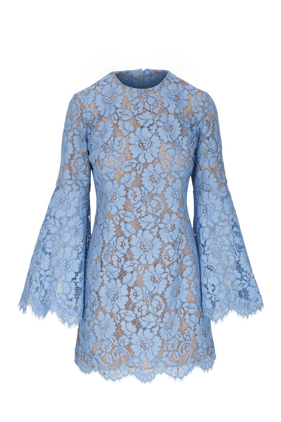 Michael Kors Collection - Light Blue Lace Mini Dress 