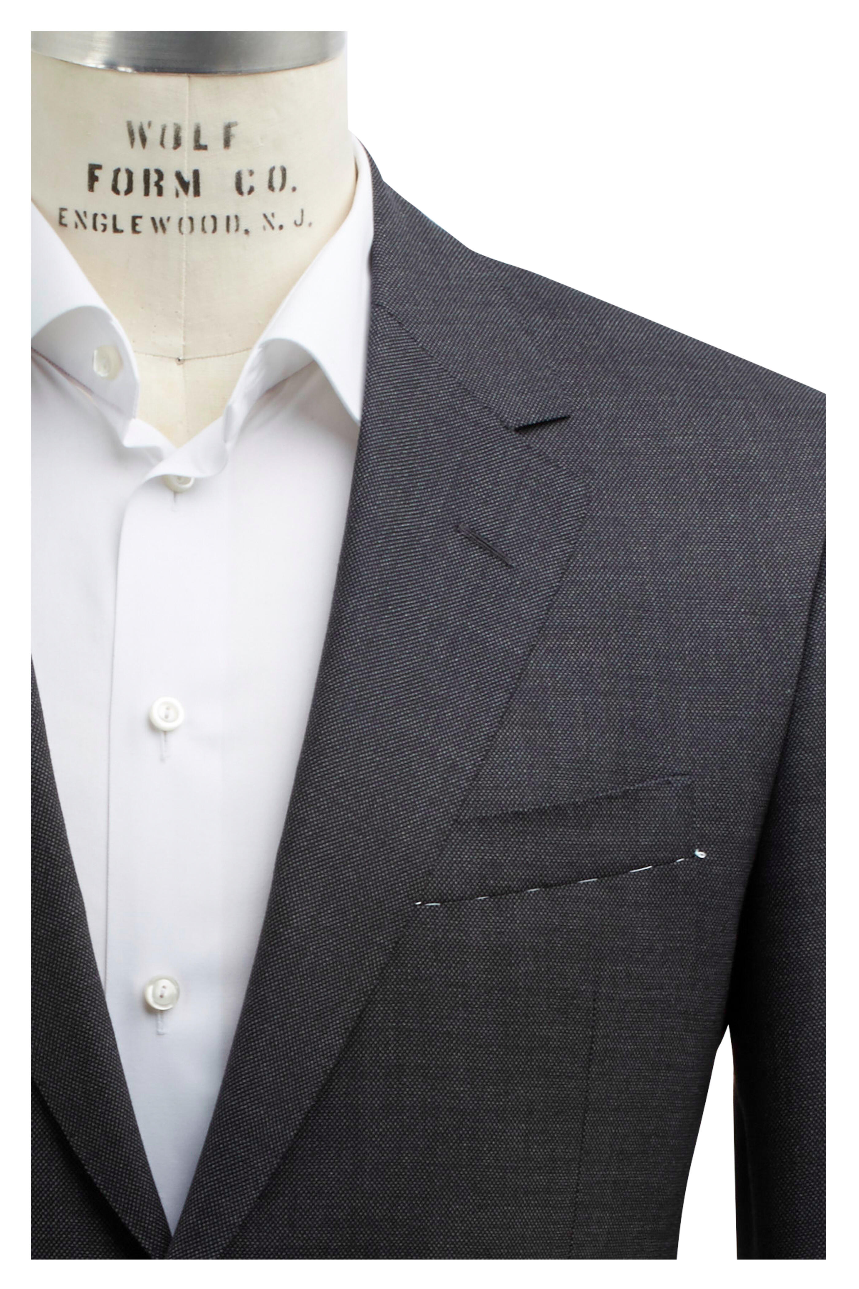 Oxxford Clothes - Capitol Gray Nailhead Wool Suit