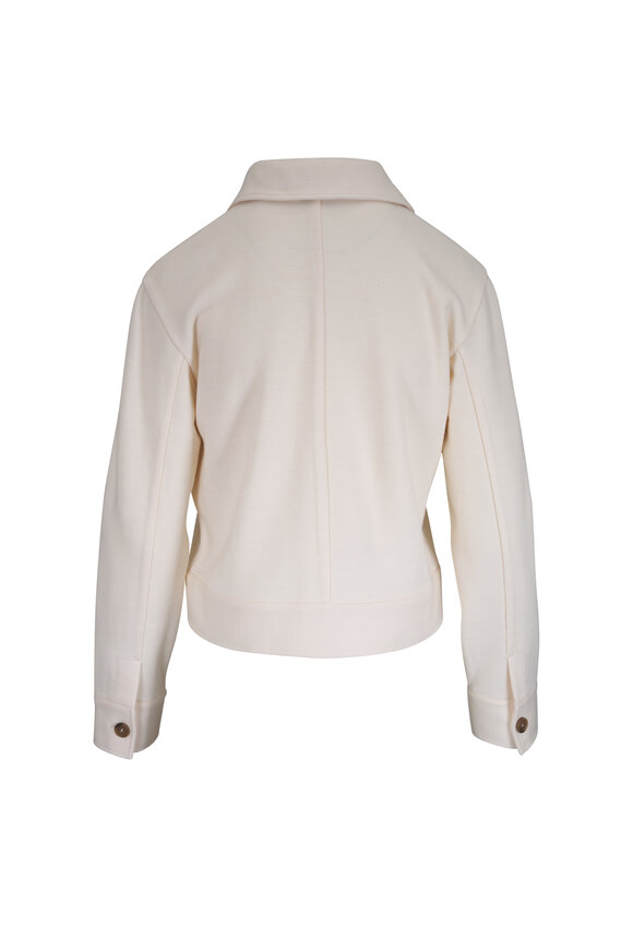 Vince Off White Ponte Knit Jacket - view 5