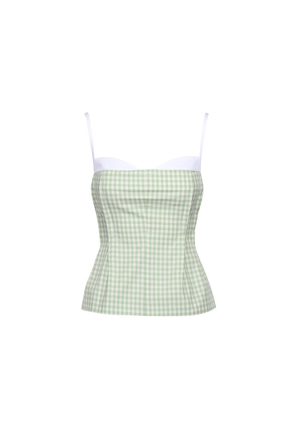 Simkhai Charlee Apple Green Bustier Top - view 1