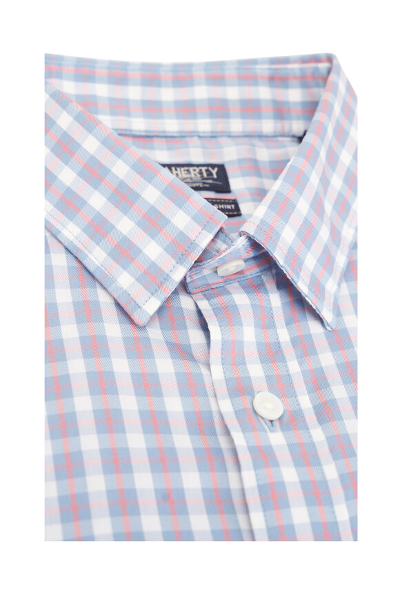 Faherty Brand Movement™ Red & Blue Plaid Shirt - view 2