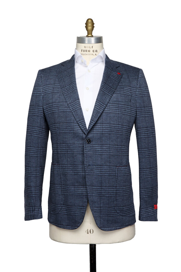 BRUNELLO CUCINELLI ネイビー ダブルブレストジャケット メンズ ブレザー＆ウエストコート | Brunello Cucinelli