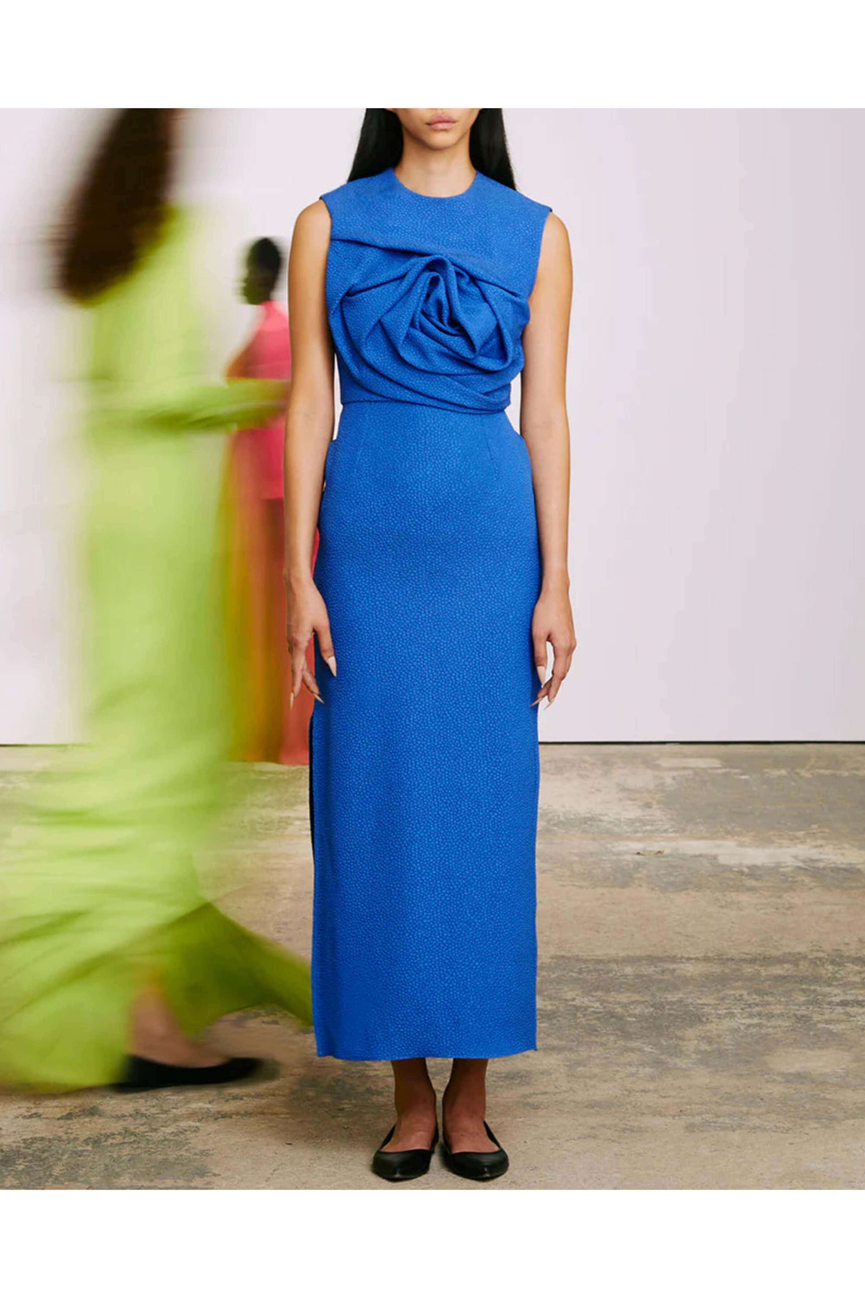Edeline Lee - Lapis Sleeveless Aphrodite Dress