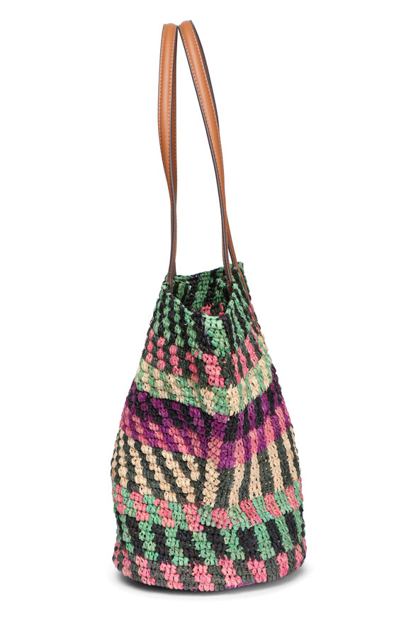 Veronica Beard Berry Raffia Anchor Basket Tote - view 3
