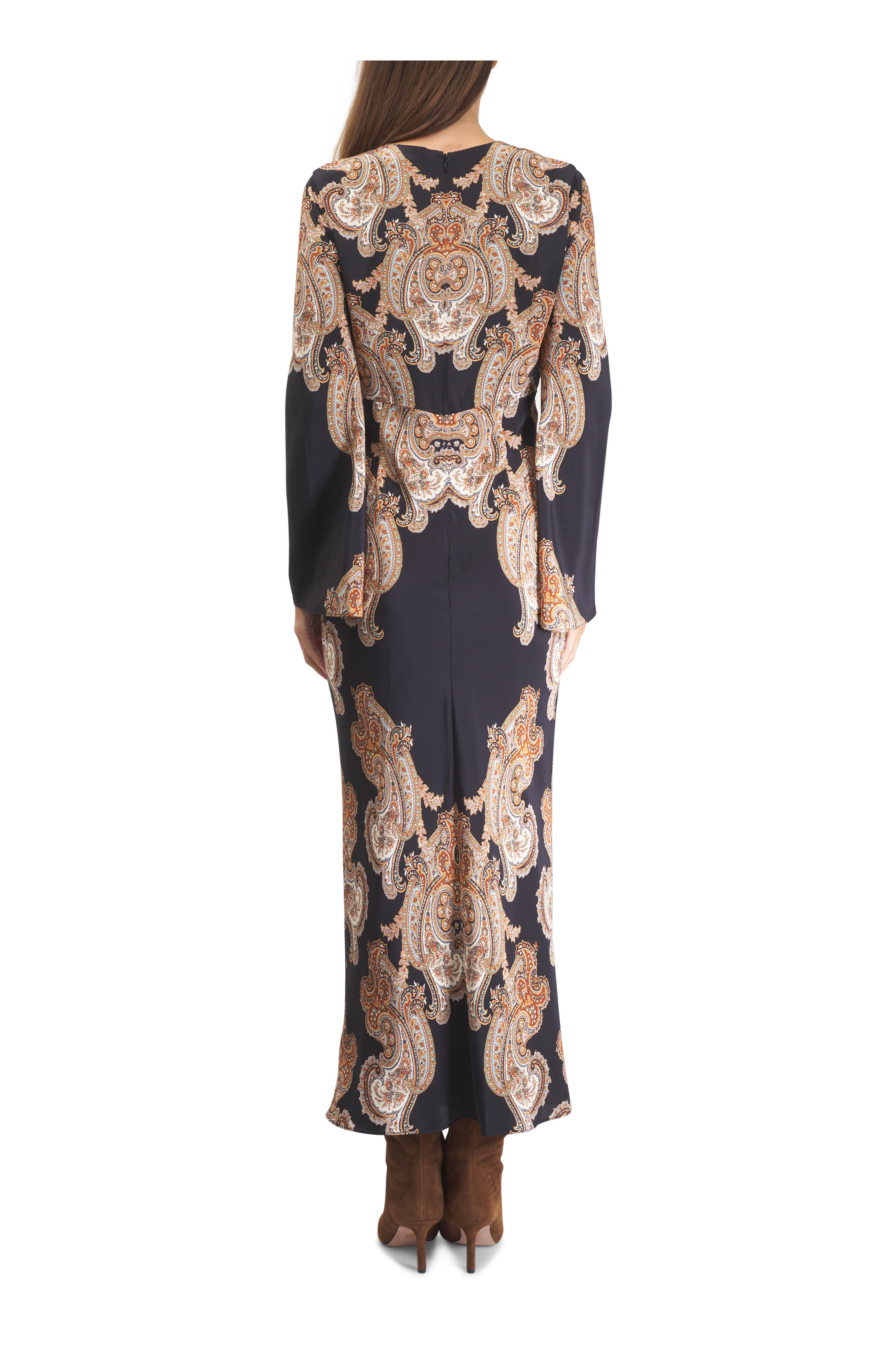 Veronica Beard - Lupita Black Multi Midi Dress