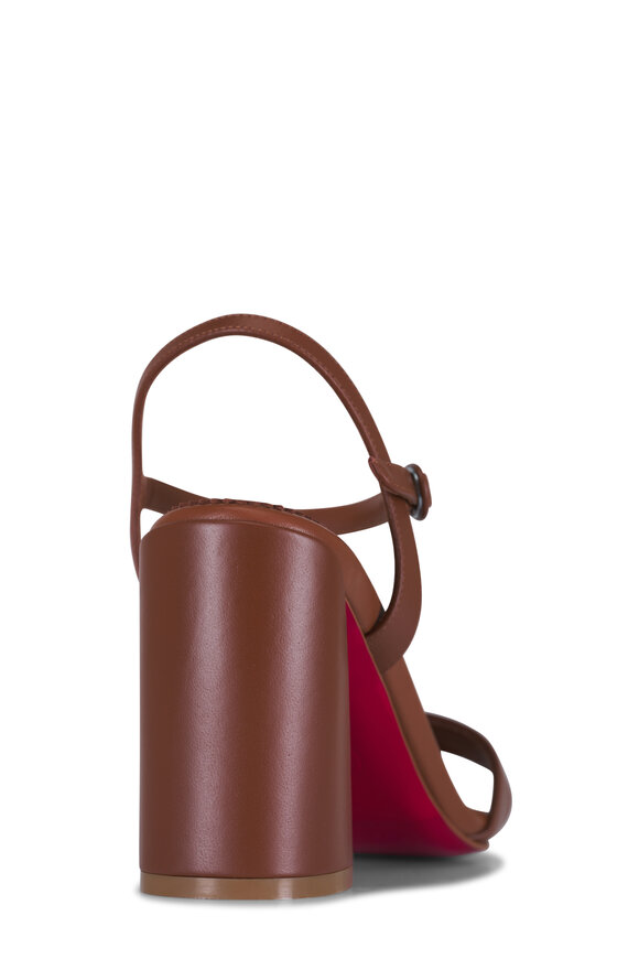 Christian Louboutin Jane Cuoio Leather Sandal, 85mm - view 7
