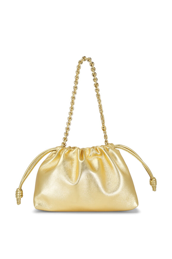 Loewe - Medium Flamenco Metallic Gold Leather Bag