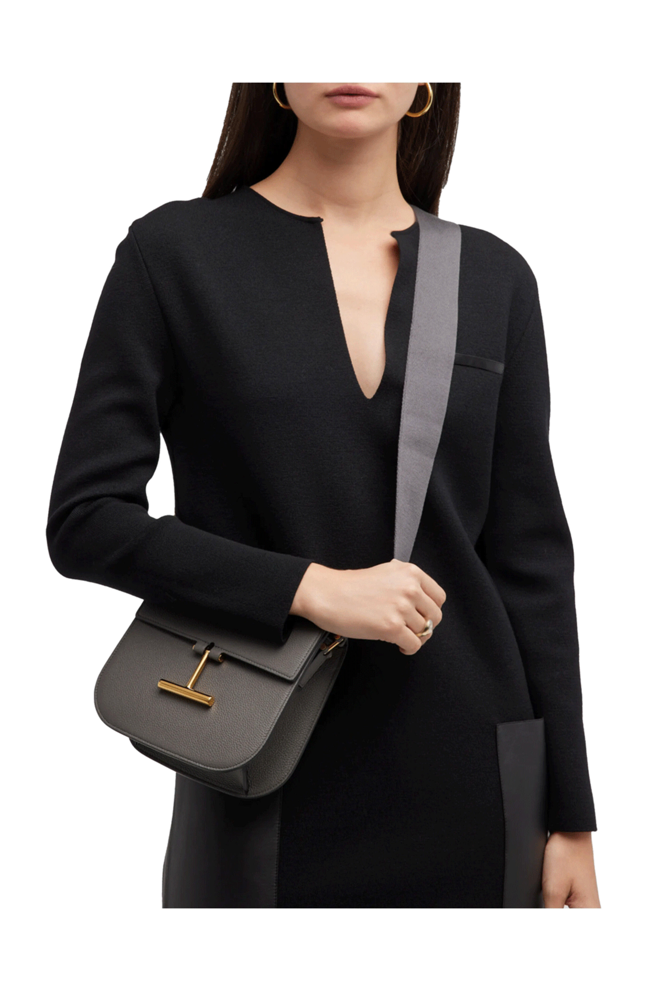 Tom Ford - Mini Tara Crossbody in Graphite | Mitchell Stores