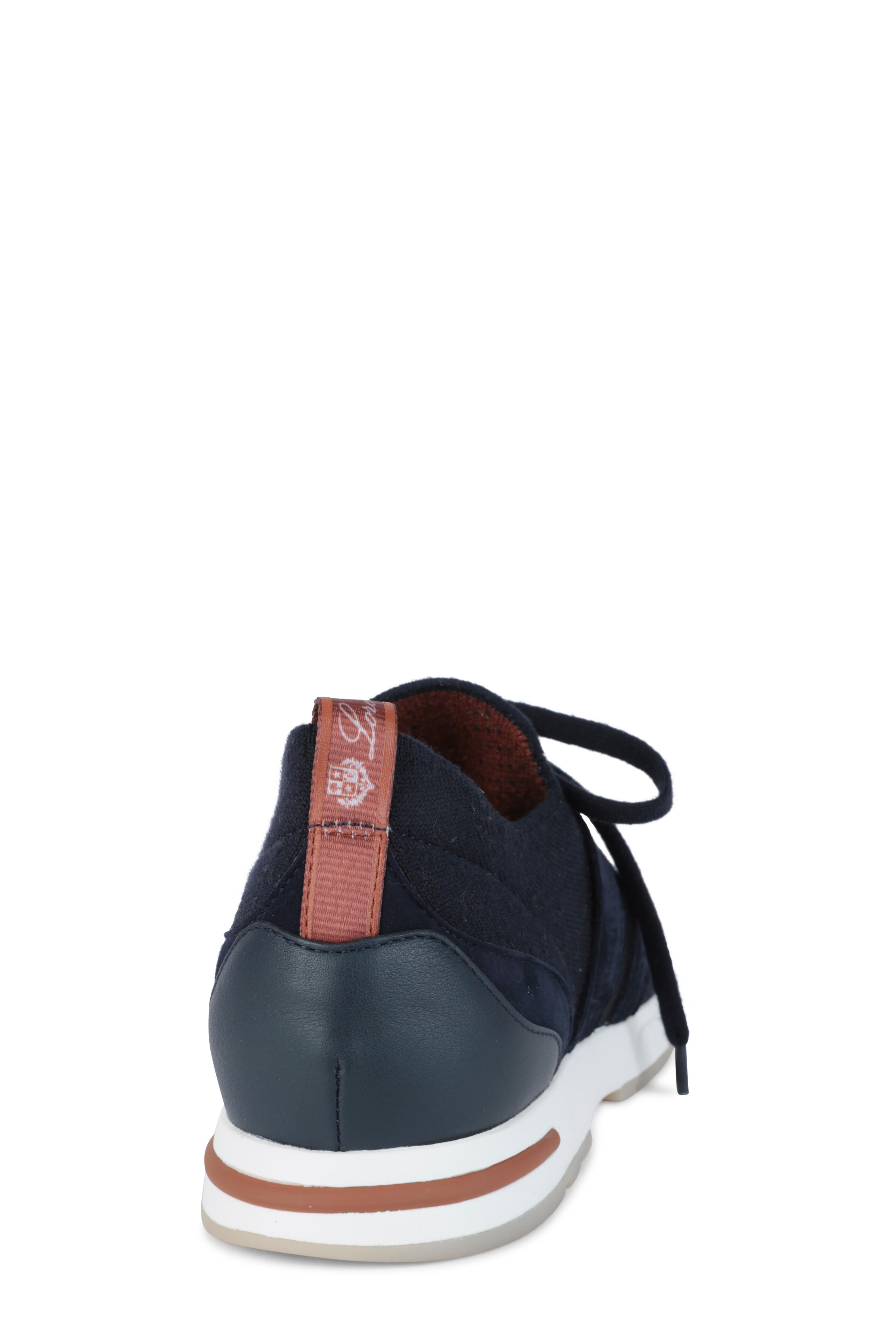 Loro Piana - Flexy Walk Navy & Brown Mixed Knit Sneaker