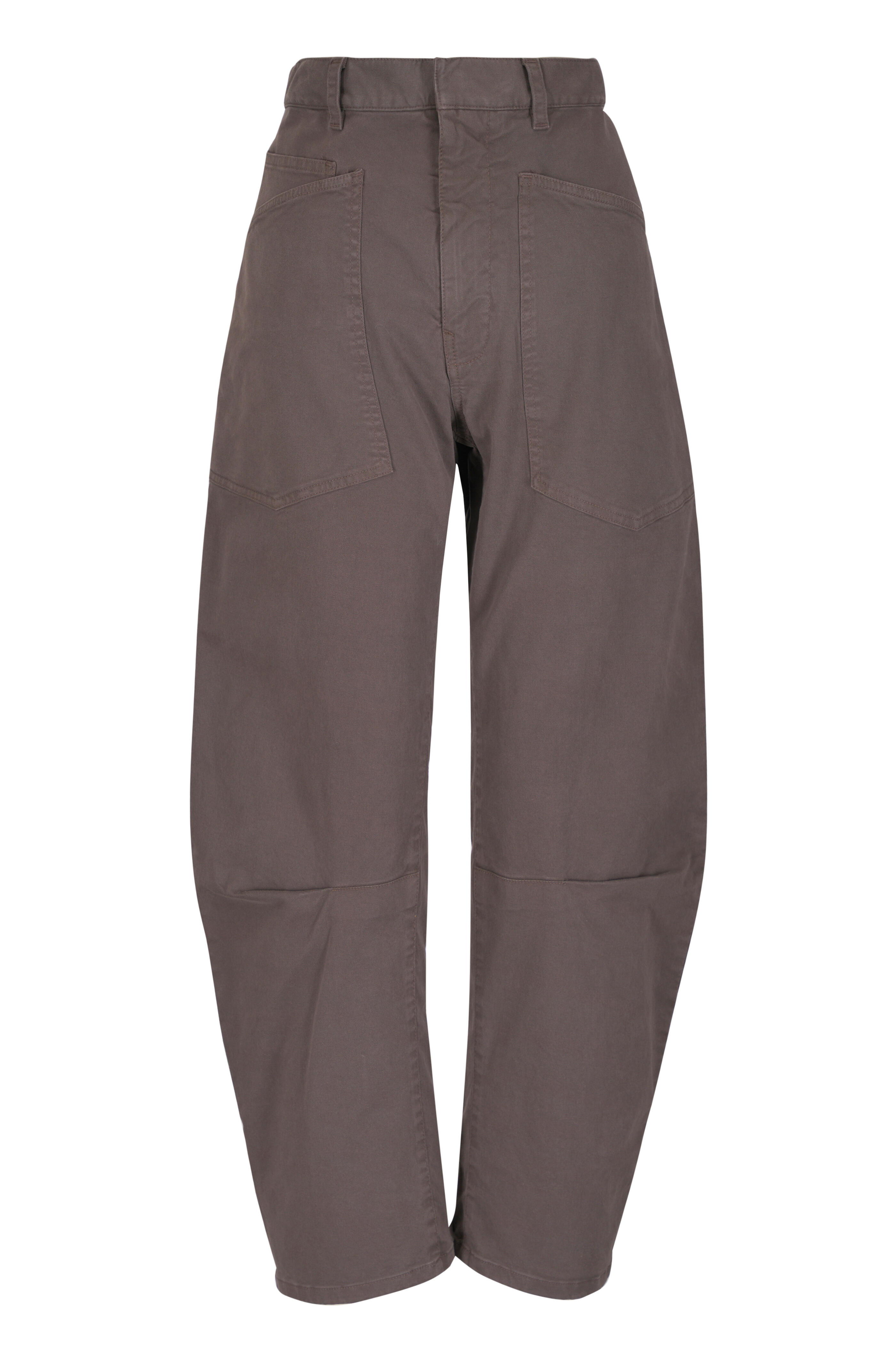 Nili Lotan - Shon Dark Walnut Curved Pant - view 1