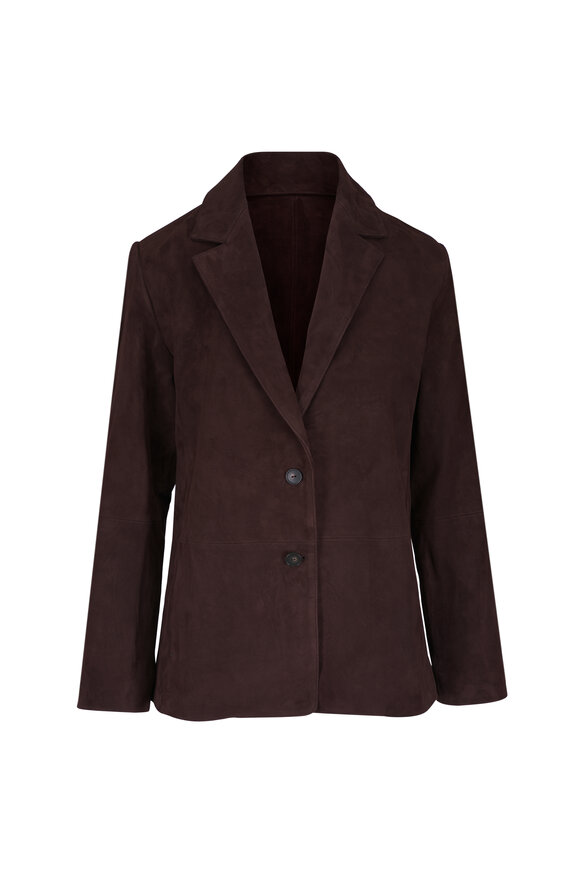 Vince Chocolate Suede Blazer