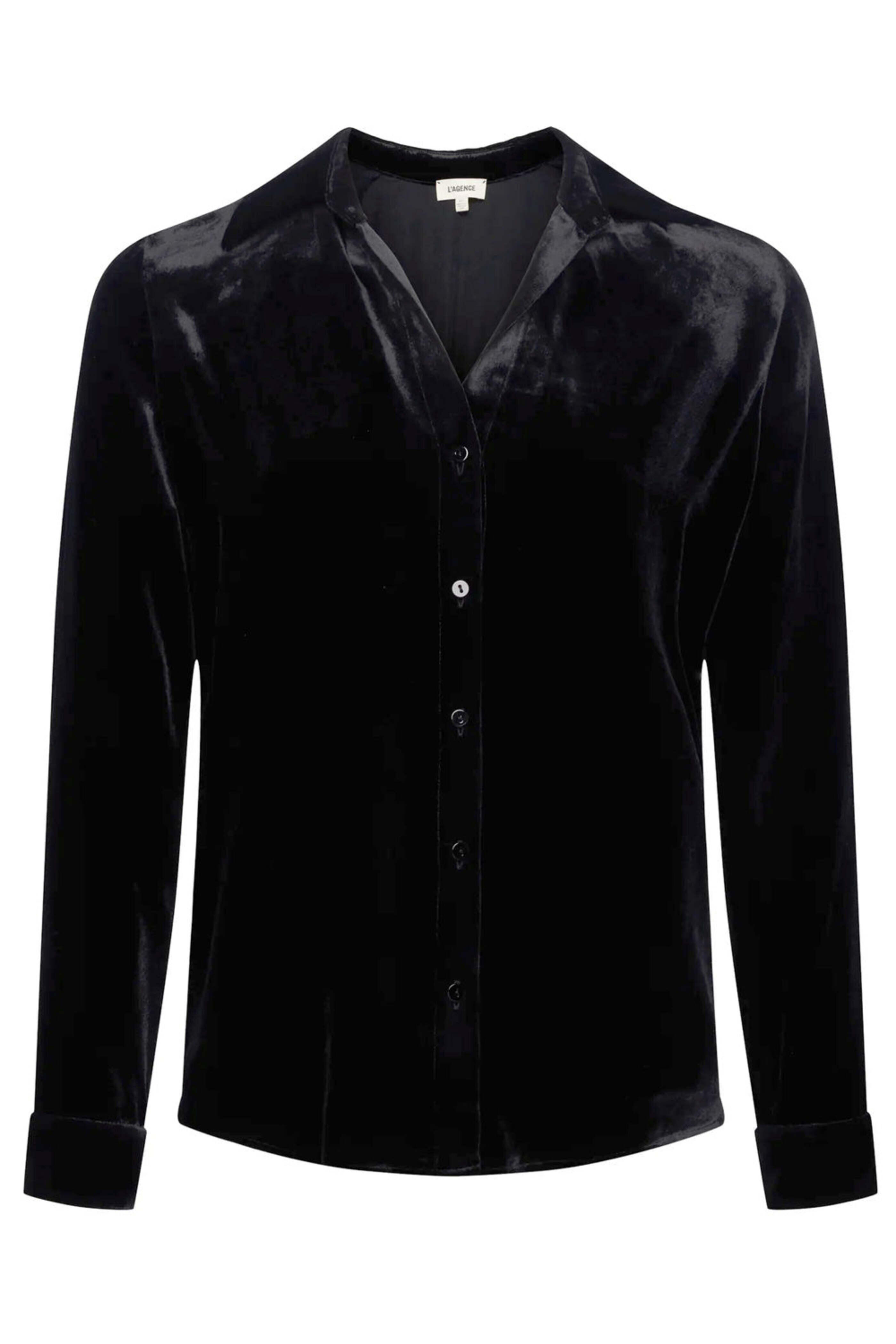 L'Agence - Black Velvet Argo Shirt
