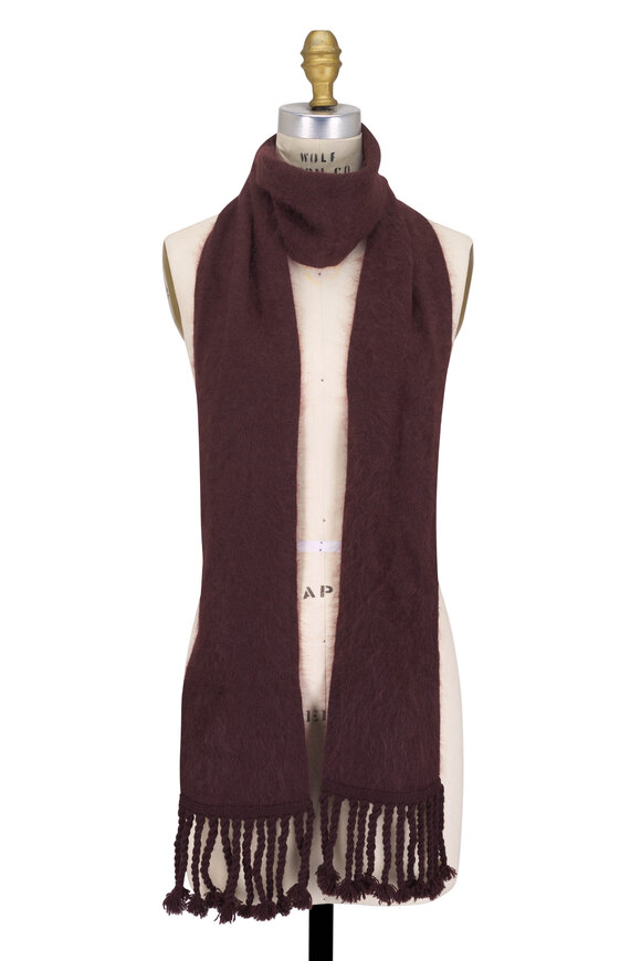 Dorothee Schumacher Fluffy Statement Dark Chocolate Scarf