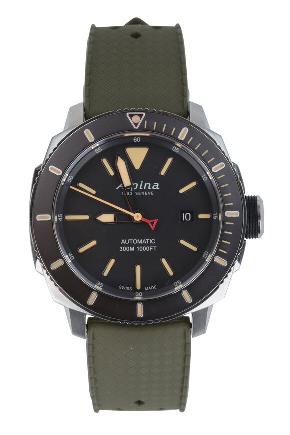 Alpina - Sea Strong Olive Green Watch