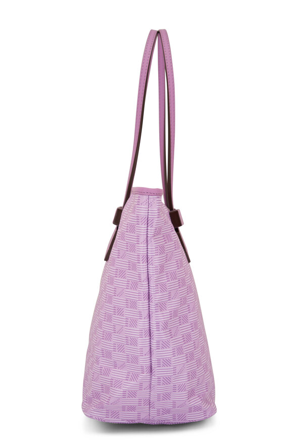 Moreau Paris - Medium Saint Tropez Light Pink Monogram Zip Tote