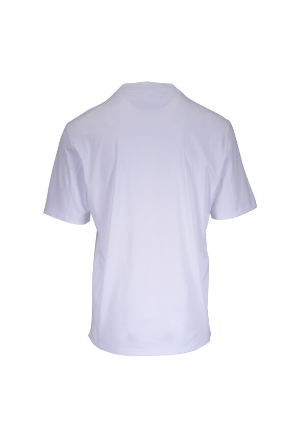 Brunello Cucinelli White Cotton Crewneck T-Shirt - view 2