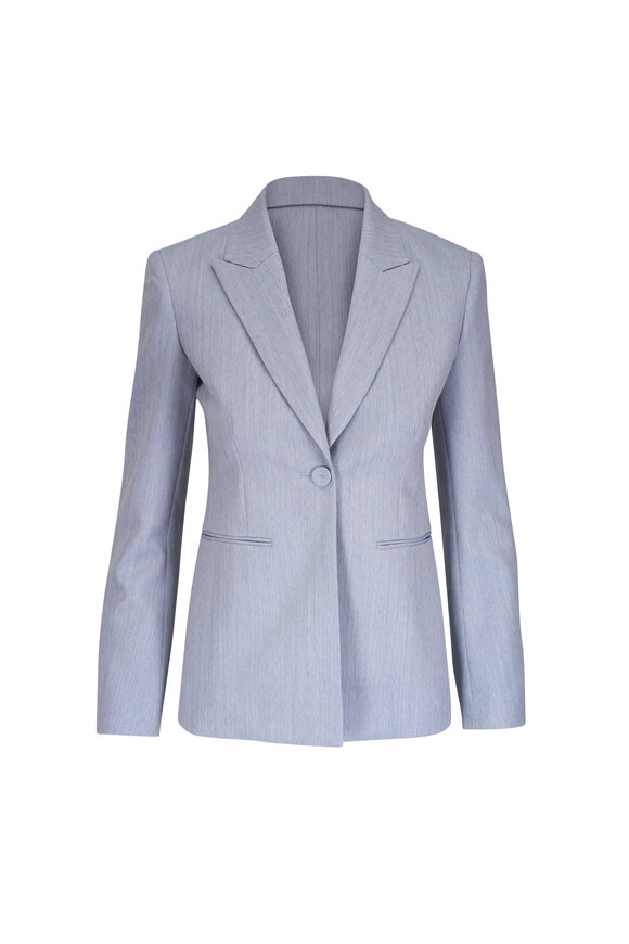 TWP Her Fit Halogen Blue Wool Blazer