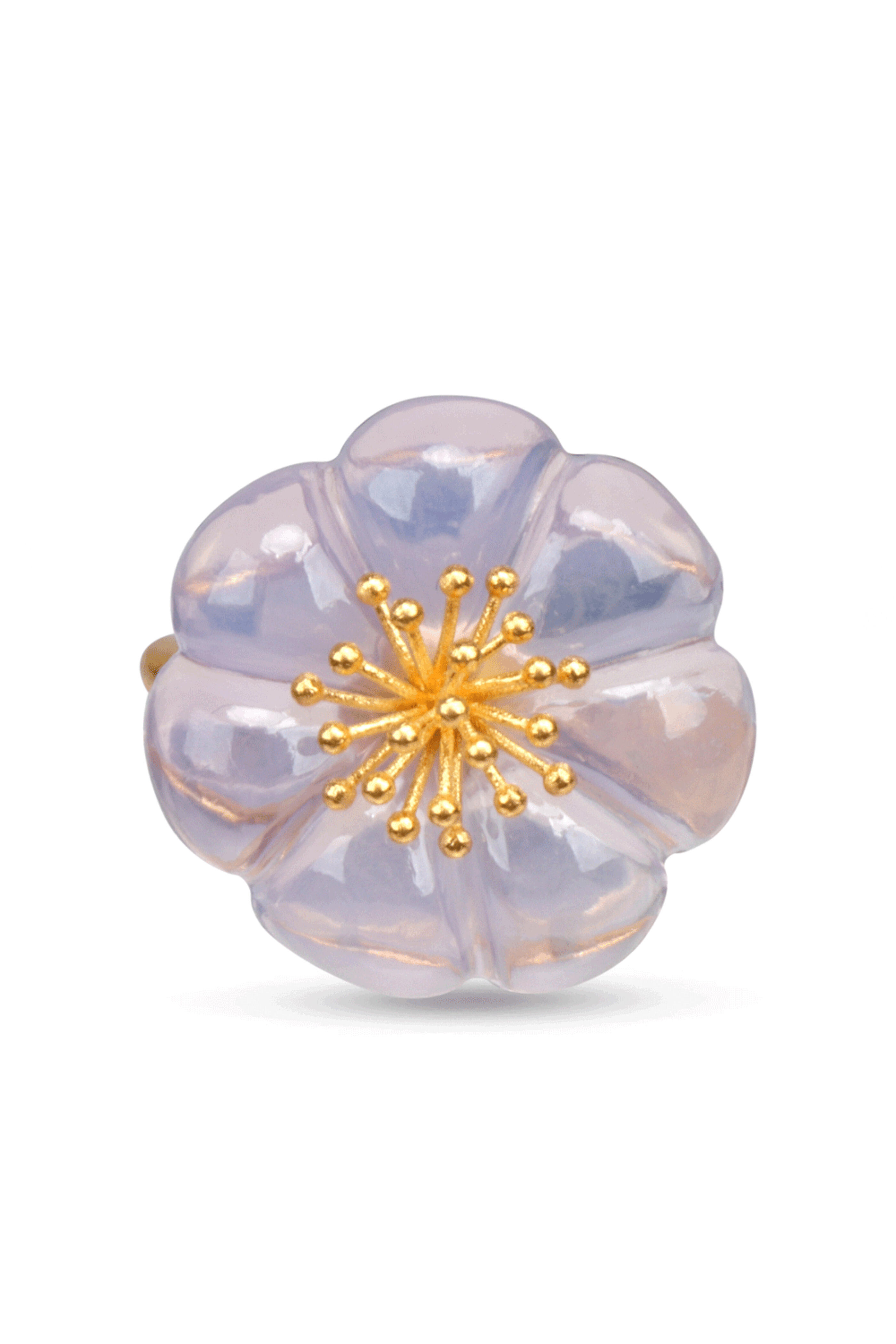 Marie-Hélène De Taillac - Lavender Quartz Plum Blossom Ring