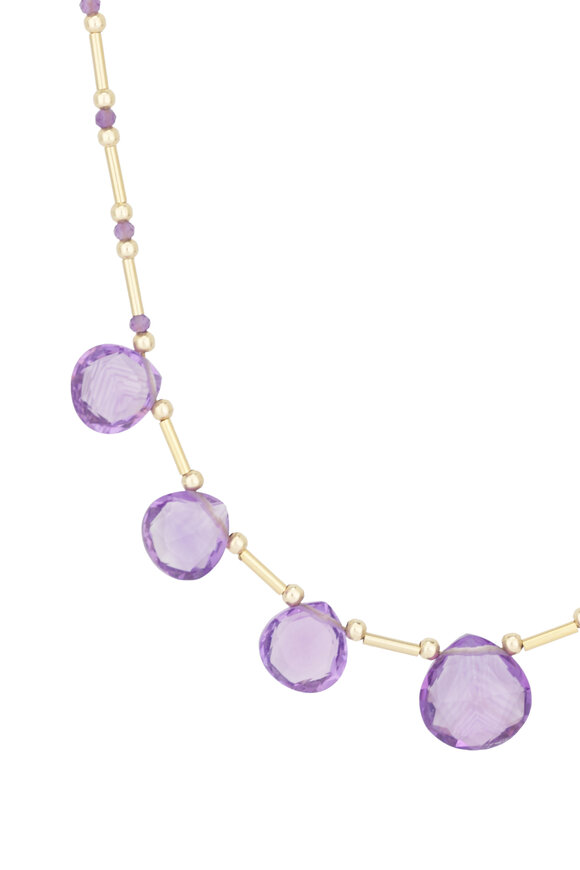 Cristina V. Amethyst Brio Bar Necklace - view 2