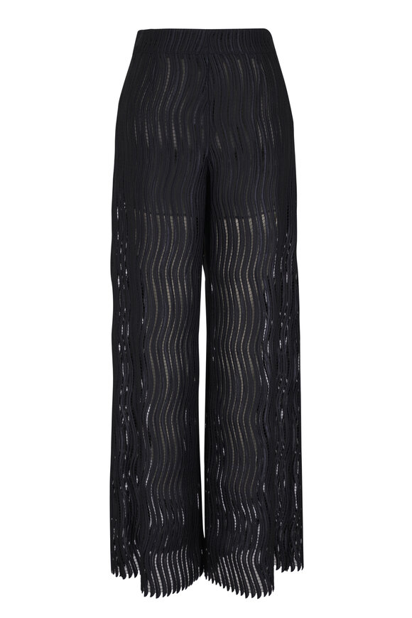 Akris Cassie Black Tech Wave Pant - view 4