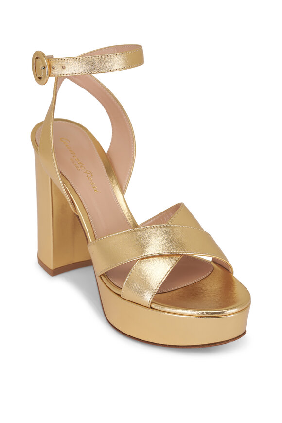 Gianvito Rossi Sabrina Mekong Platform Sandal, 70mm