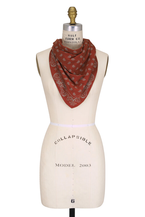Guest in Residence The Wild Rag Sage & Brown Bandana Scarf - view 1
