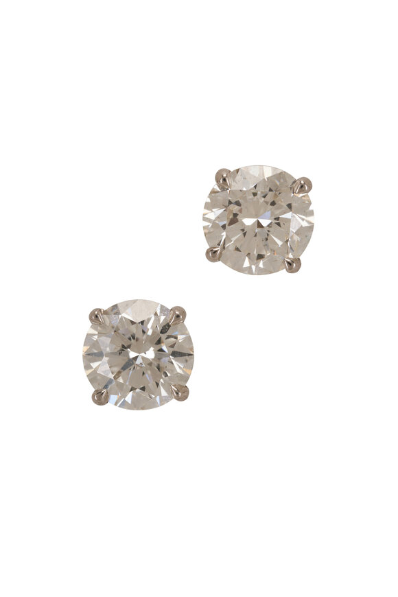 Louis Newman - Excellent Round Brilliant Diamond Studs