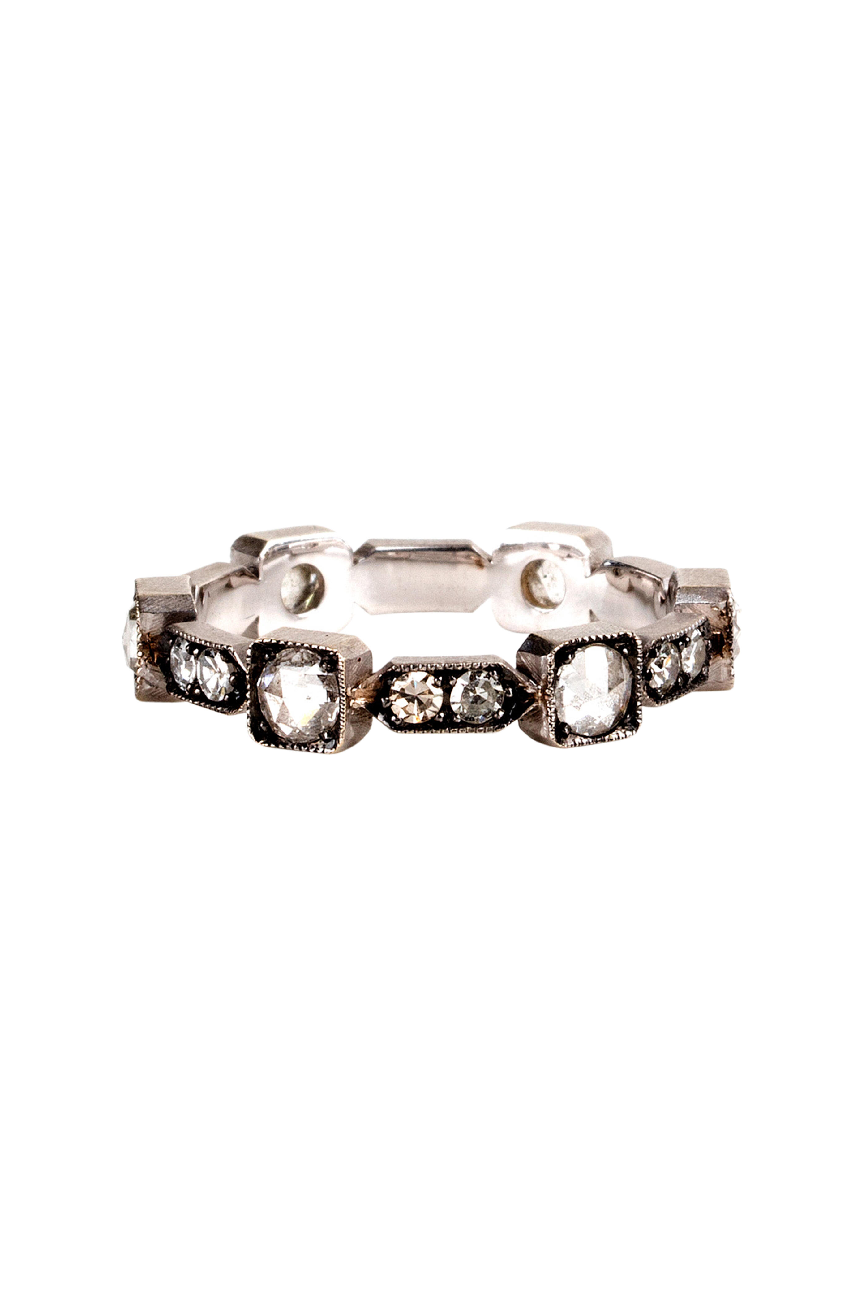 Sylva & Cie - 18K White Gold Diamond Band