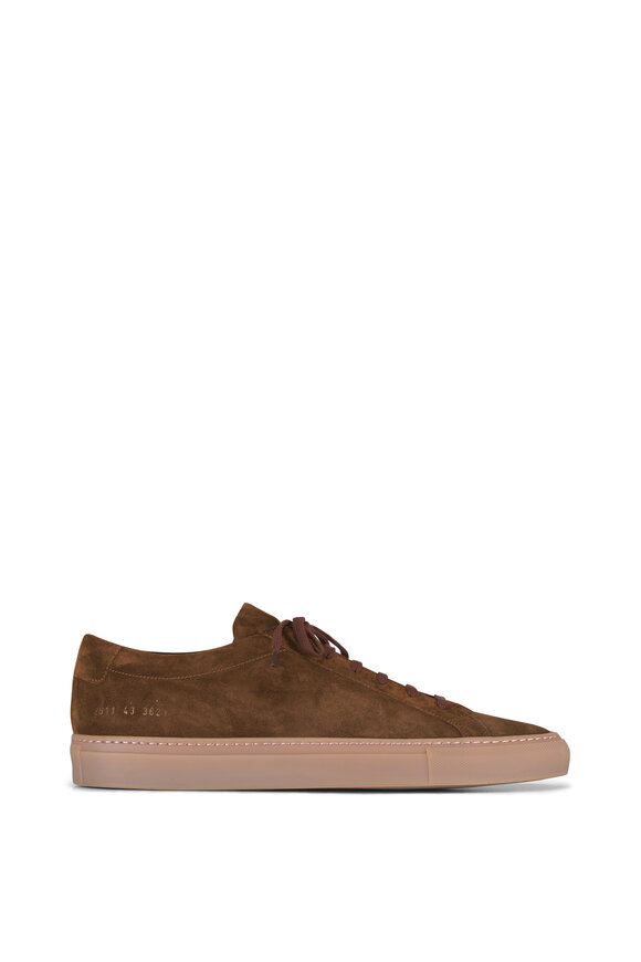 Common Projects Achilles Premium Brown Suede Sneaker - view 2