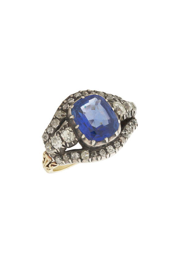 Vintage Collection Sapphire & Diamond Cocktail Ring