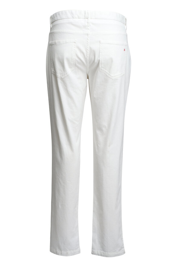 パンツ BRUNELLO CUCINELLI Brunello Cucinelli (MP522P8884 C4227) Brunello Cucinelli - White Cotton Flat Front Pant