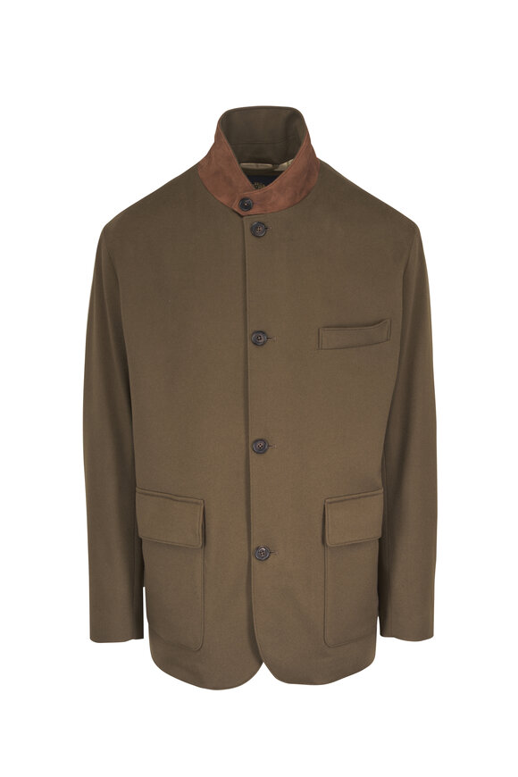 Loro Piana Roadster Midnight Swamp Cashmere Jacket - view 1