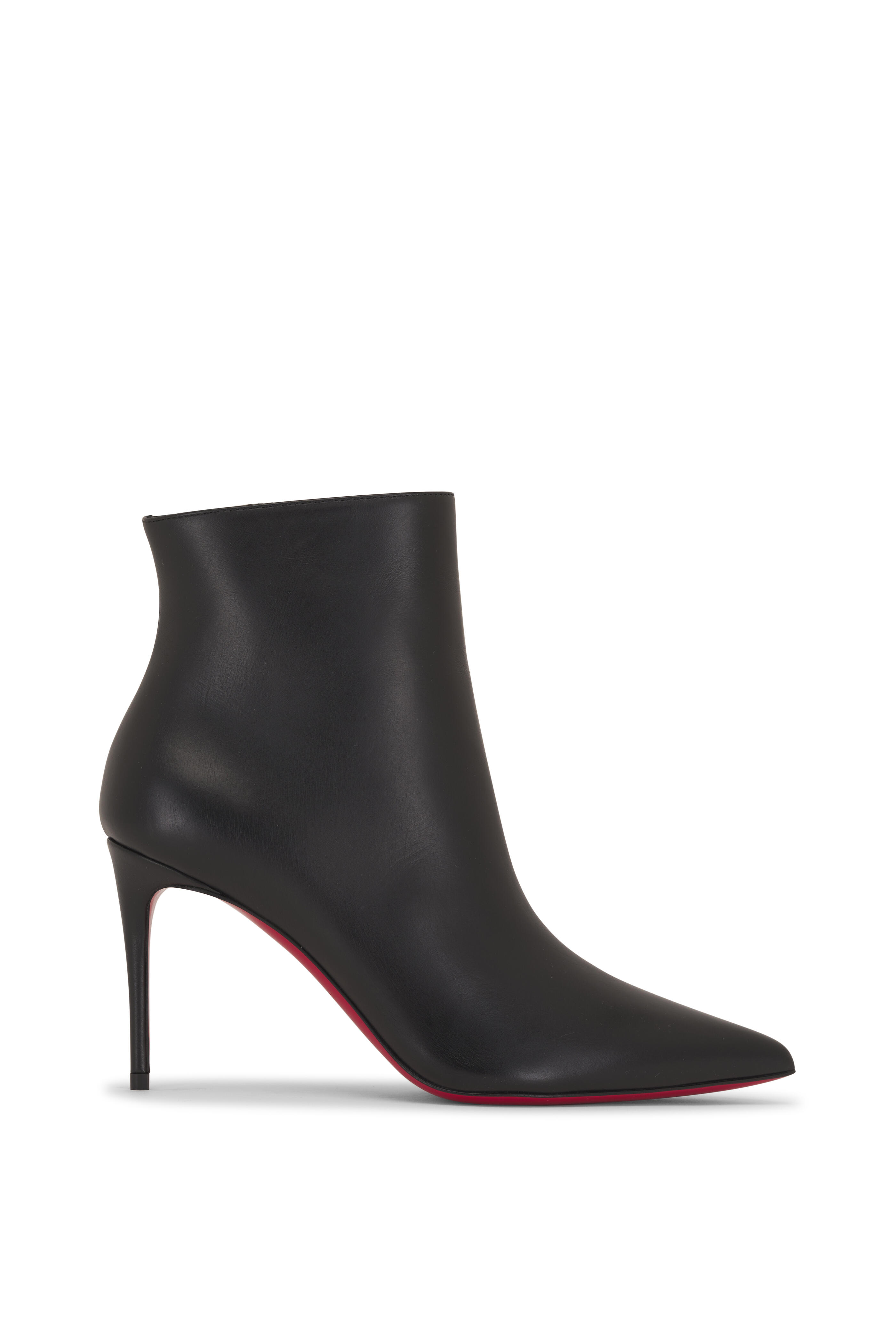 Christian Louboutin - So Kate Booty Black Leather Short Boot, 85mm