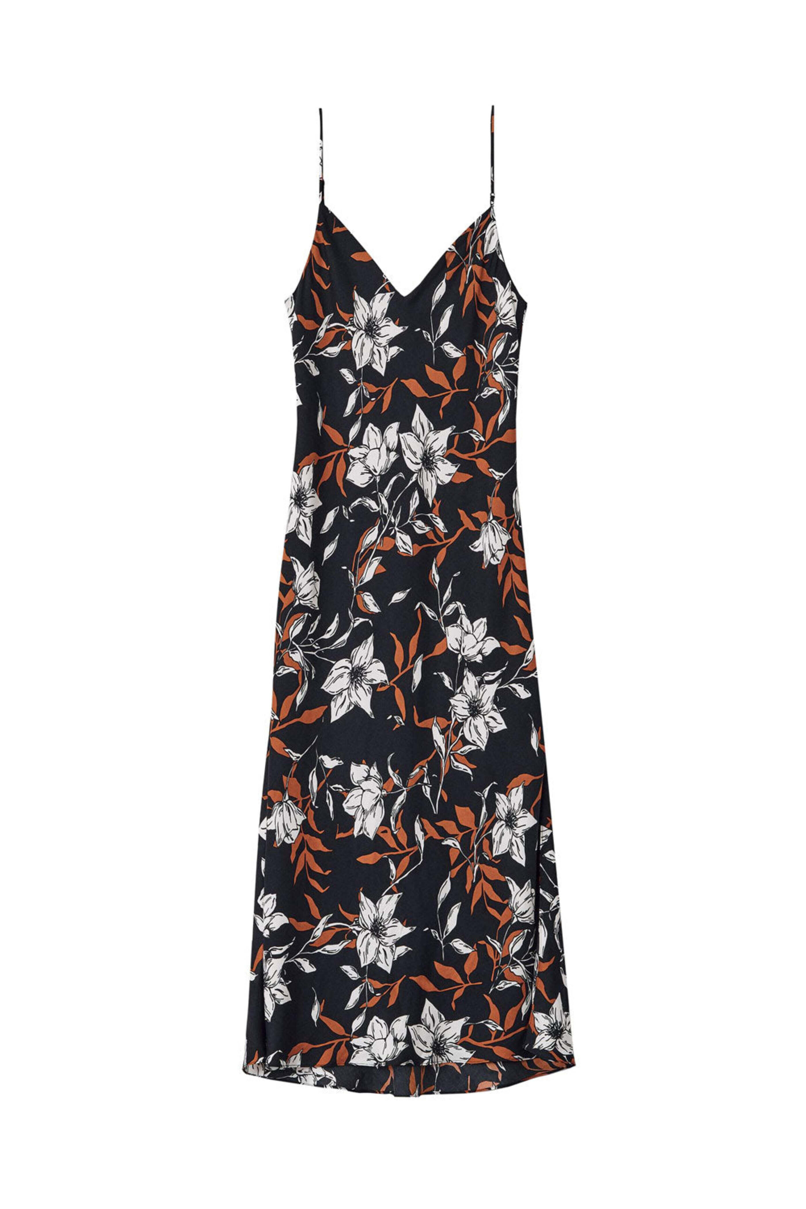 Rag & Bone - Black Floral Mallory Slip Dress