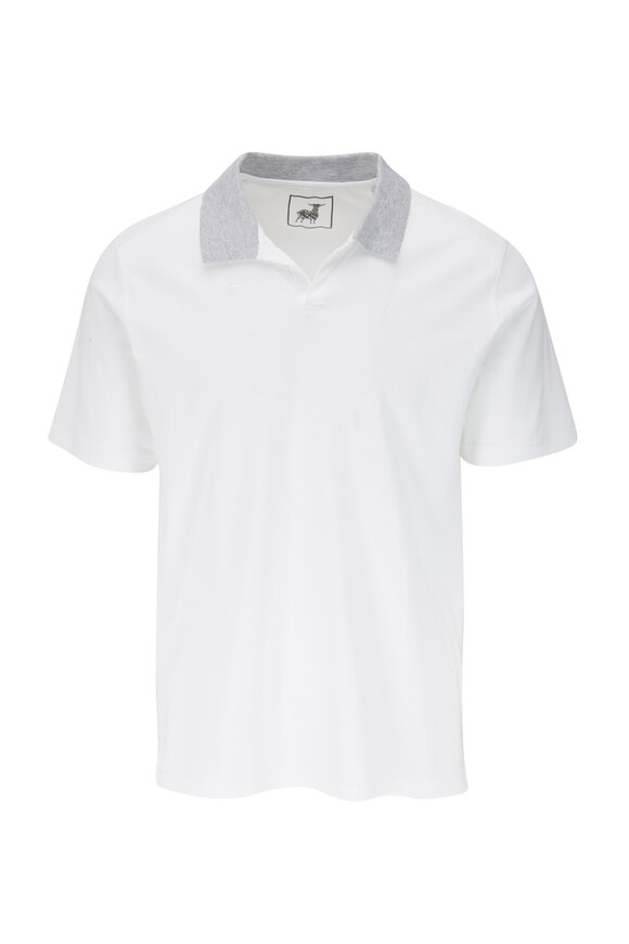 Raffi - White Johnny Collar Polo