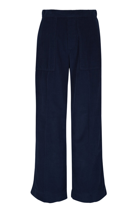 Frank & Eileen Madeline Navy Blue Cotton Corduroy Pant - view 1